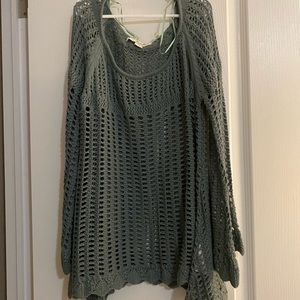 Cute green throw over